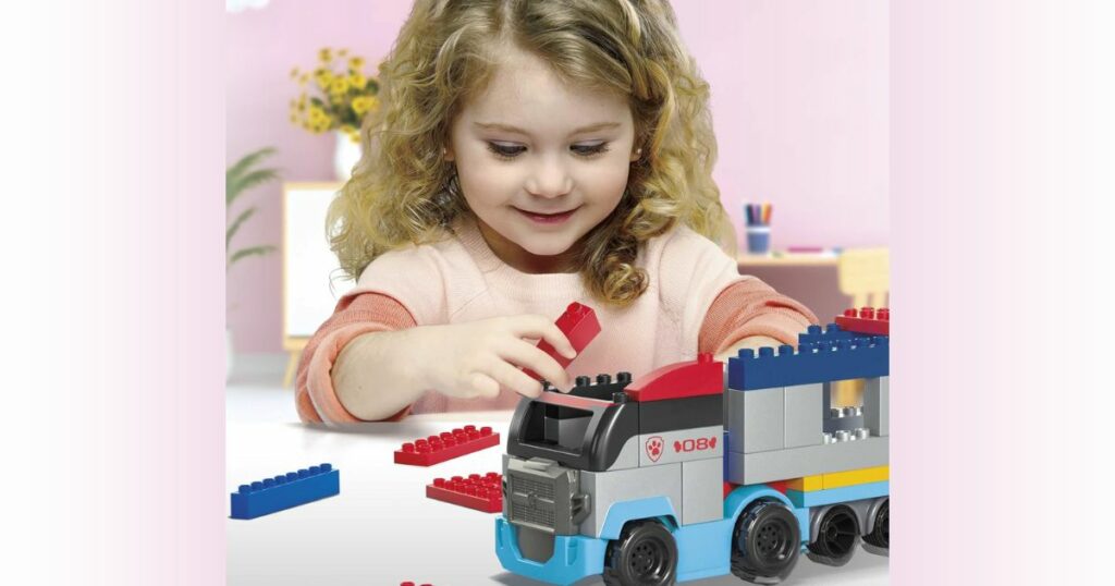 MEGA BLOKS Bausteine Set Für Kleinkinder – Katie Cabrio Mit 6 Teilen Inklusive Aufbewahrung