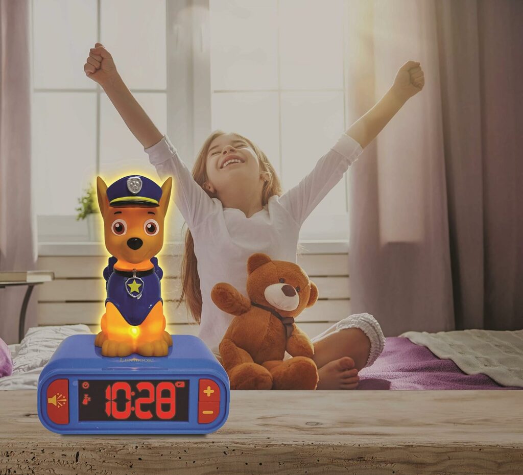 Paw Patrol Nachtlicht mit Radiowecker