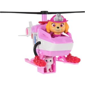 Skyes rosa Fire Rescue Rettungshubschrauber mit Katze