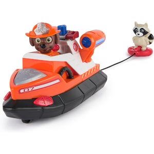 Zumas orangefarbenes Fire Rescue Rettungsboot mit Waschbär