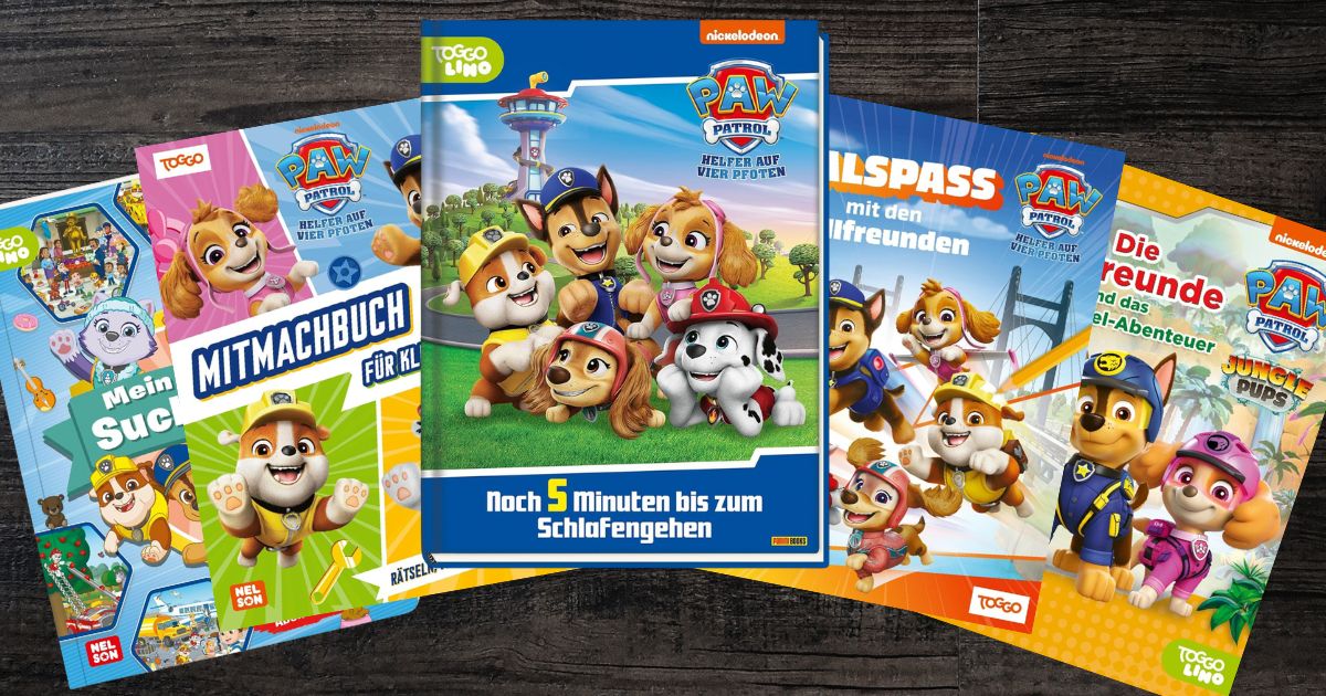 Paw Patrol Bücher 2025 Abbildungen einiger Neuerscheinungen